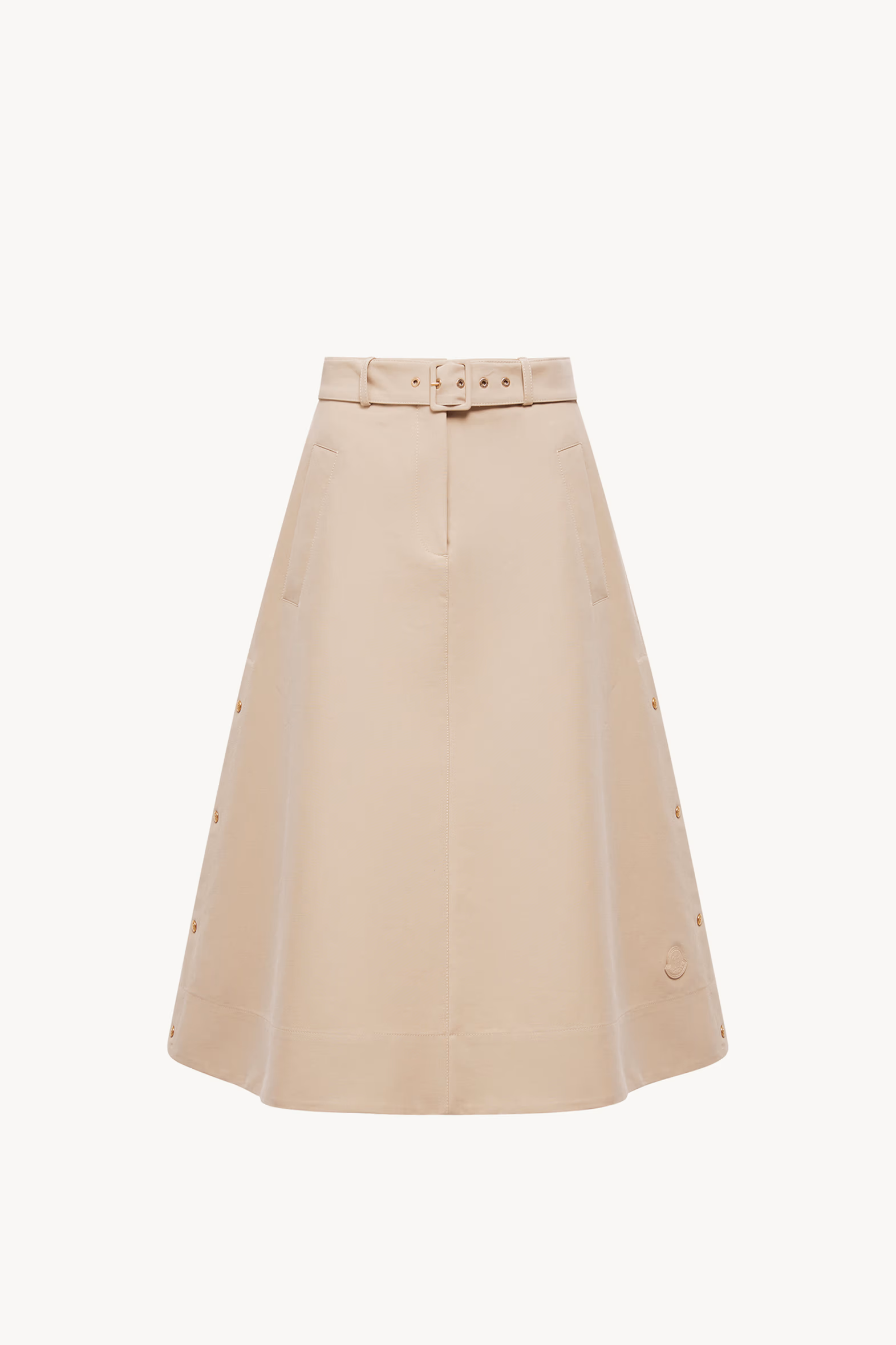Falda midi de algodón Mujer Beige Moncler 2